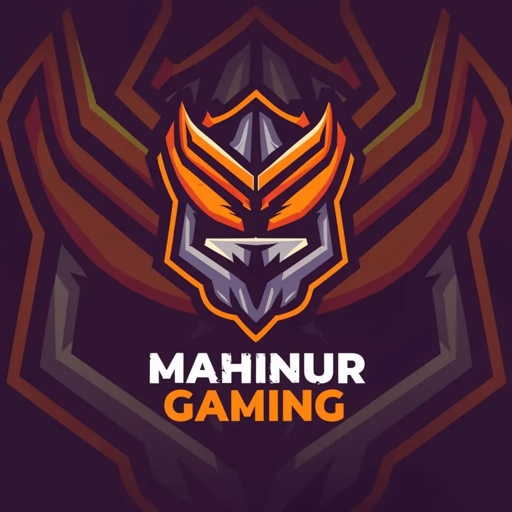 a logo design,with the text "Mahinur gameing YT", main symbol:Bgmi,Moderate,clear background