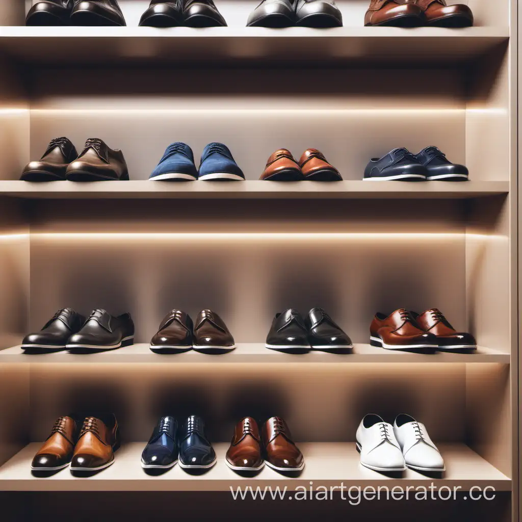 Contemporary-Mens-Shoe-Display-in-Modern-Store-Setting