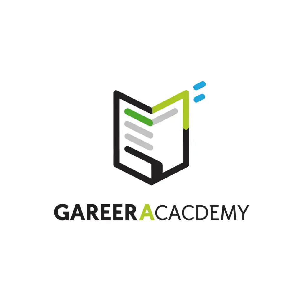 a logo design,with the text "Gareer Academy", main symbol:Book,Moderate,be used in Education industry,clear background