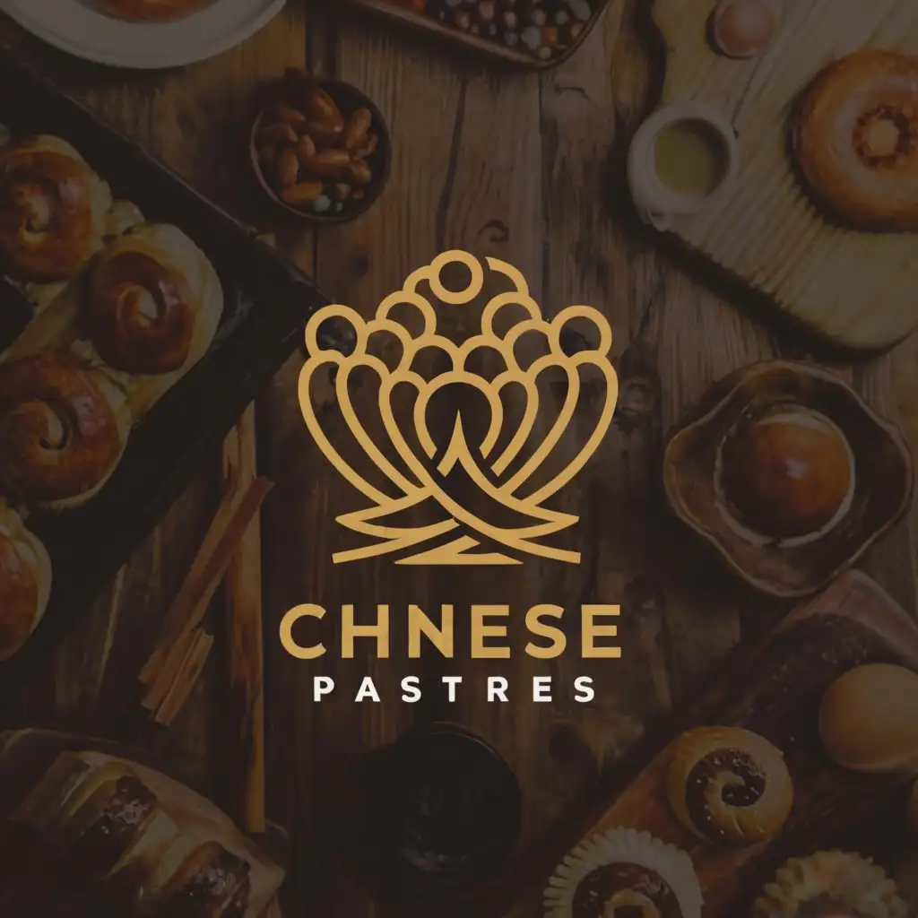a logo design,with the text "Chinese pastries", main symbol:Chinese pastries,Minimalistic,be used in Restaurant industry,clear background