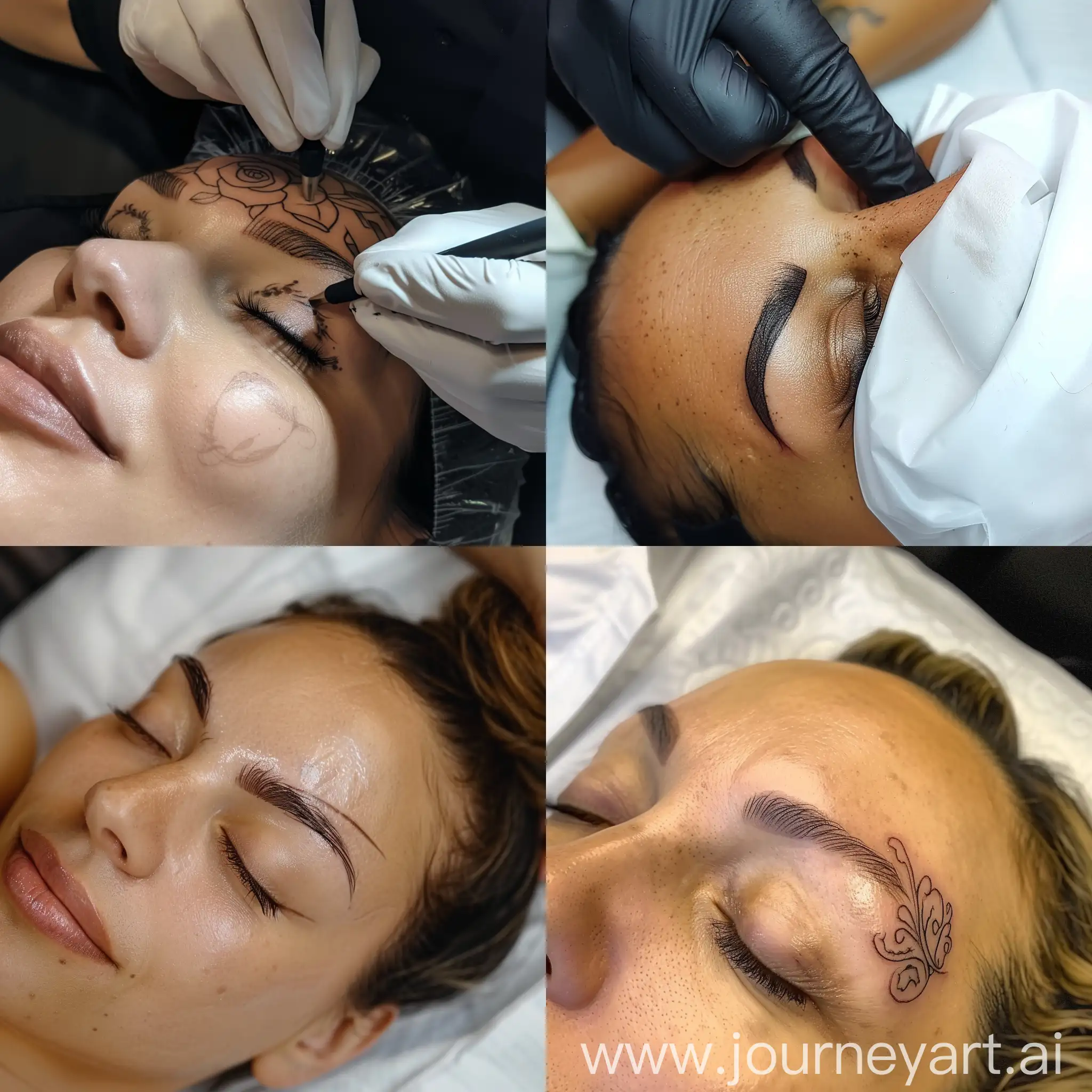 Timeless-Elegance-Permanent-Makeup-Tattoo-Featuring-Exquisite-Eyebrows-Lip-and-Eyelid-Emblem