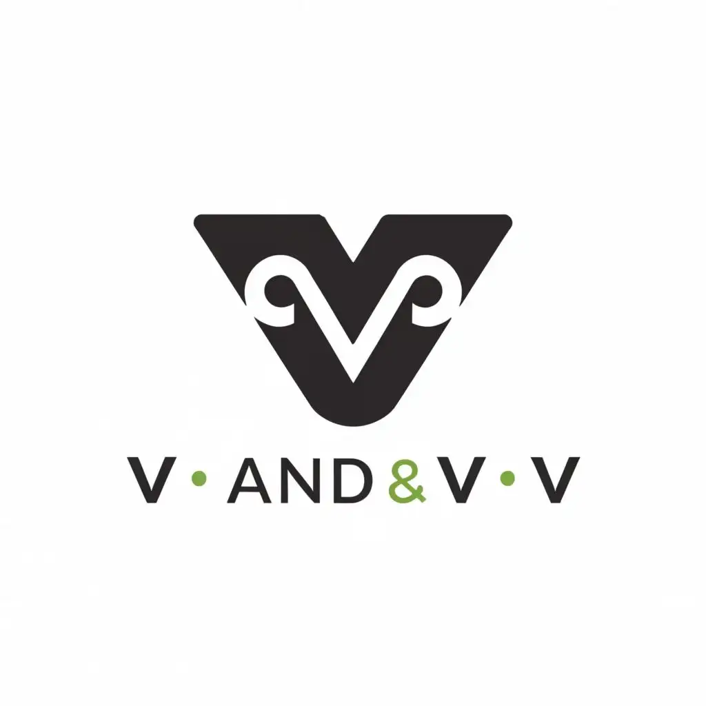 a logo design,with the text " v and v ", main symbol:massager,Moderate,clear background
