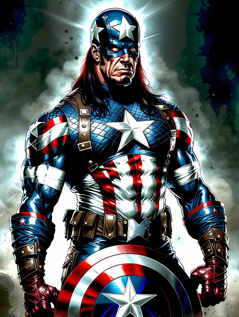 The Undertaker as Captain America