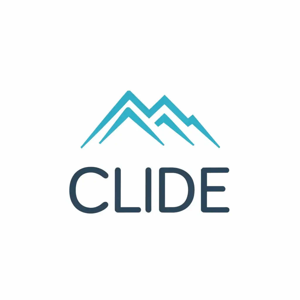 a logo design,with the text "Clide", main symbol:mountain,Moderate,be used in Travel industry,clear background