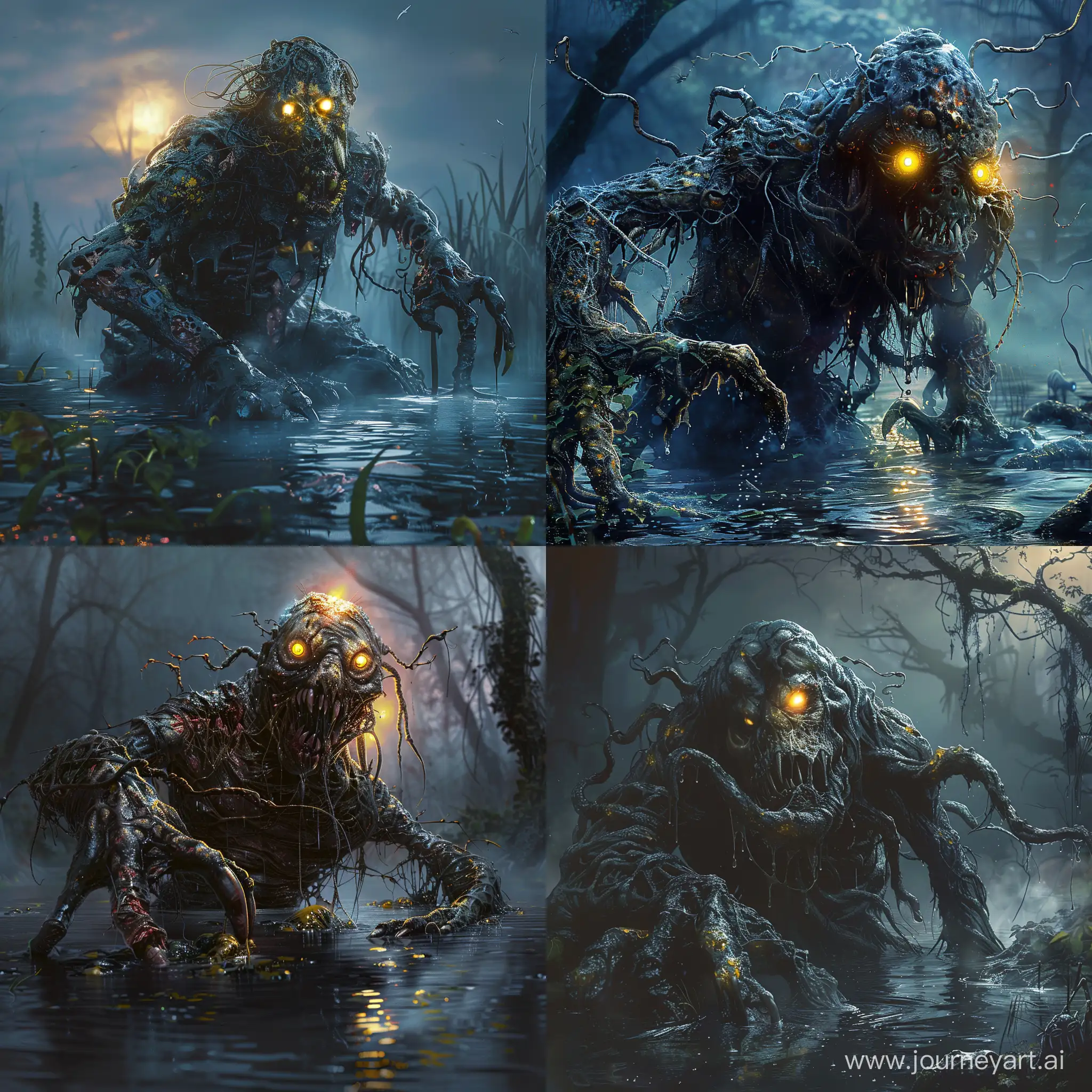 Eerie-Swamp-Monster-Emerges-from-Murky-Waters