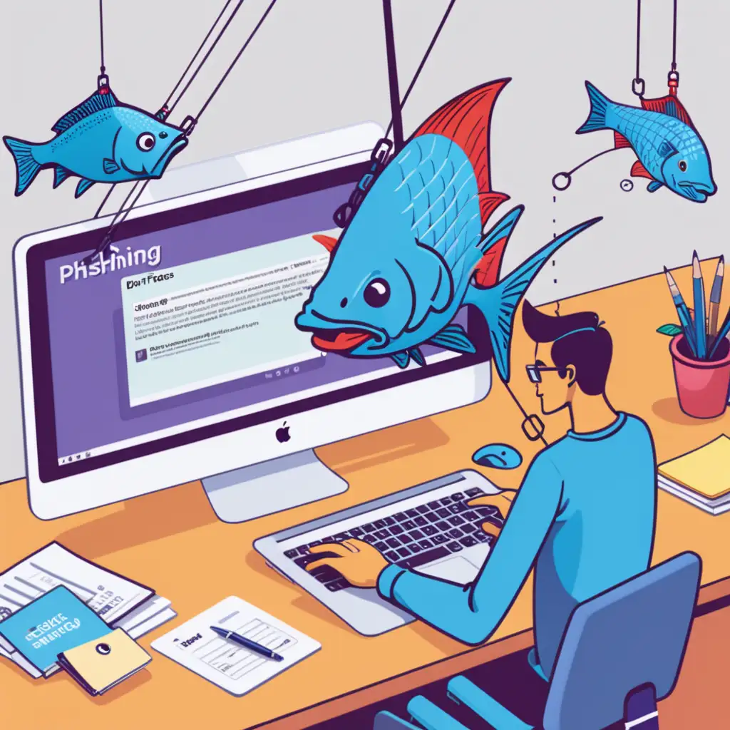 Colored image: Basic Phishing tips video