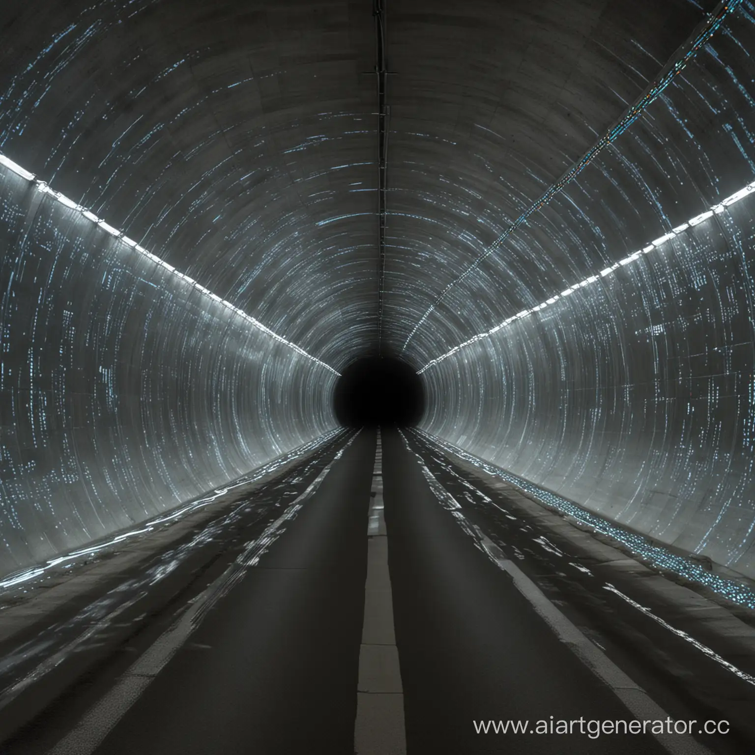 туннель с потоком данных