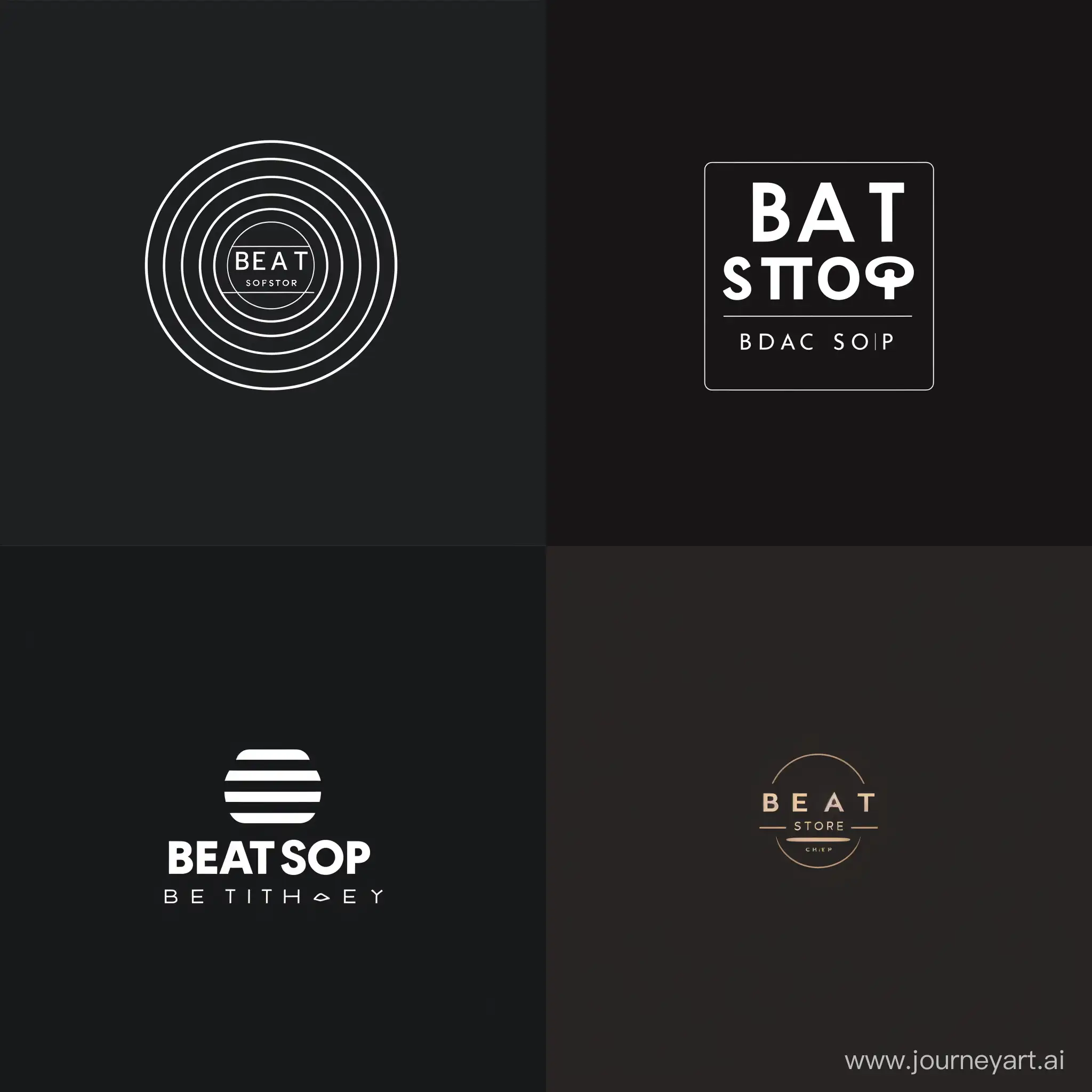 создай минималистичный логотип в для фирмы "Beat Store"