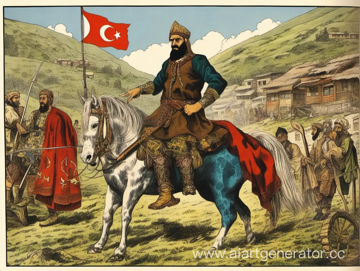 Boğaçhan hero in the Turkish story Dede Korkut