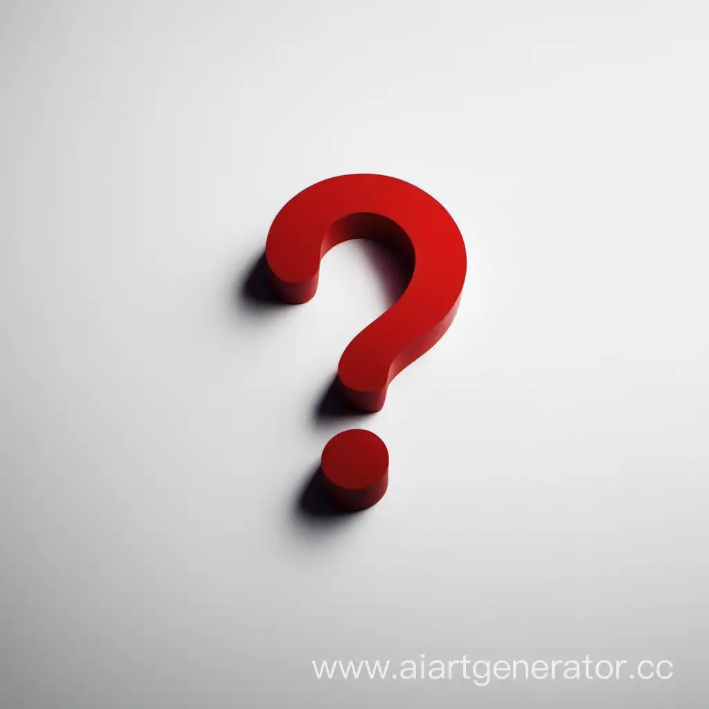 Vibrant-Red-Question-Mark-on-Clean-White-Background