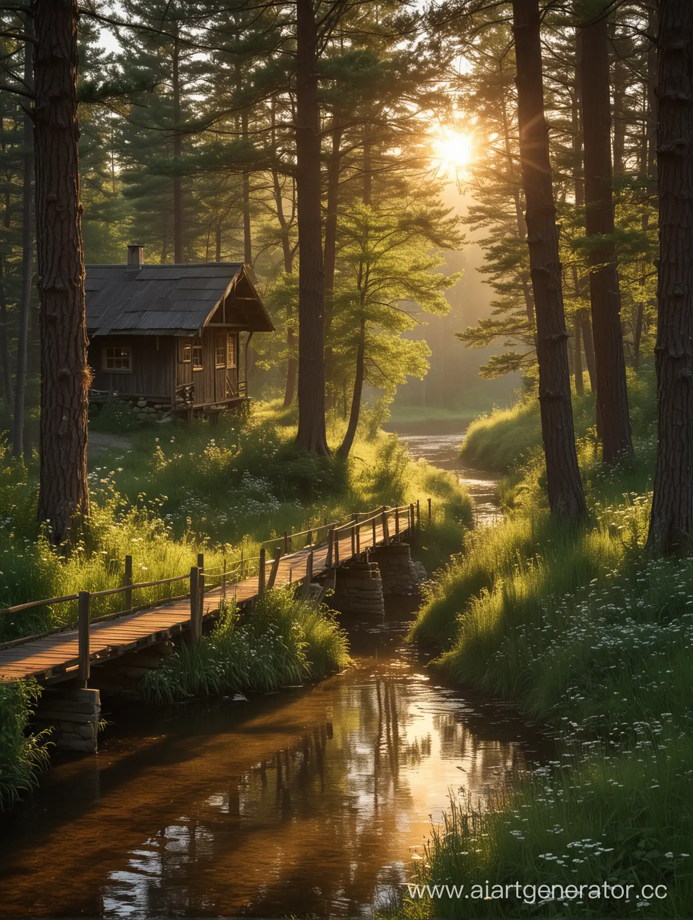 Sunrise-in-the-Enchanted-Forest-Village