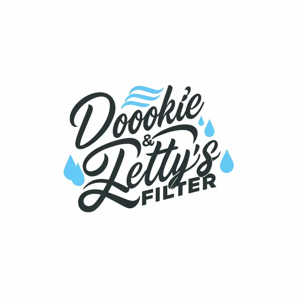 LOGO-Design-for-Dookie-and-Lettys-Water-Filter-Aquatic-Elegance-with-Clear-Retail-Focus