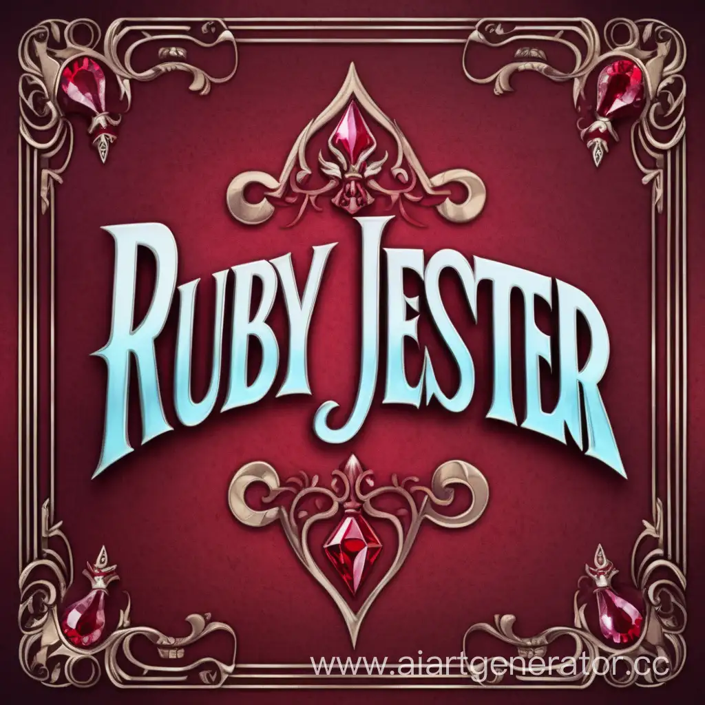 Надпись-"Ruby Jester"  на фоне игровой карты