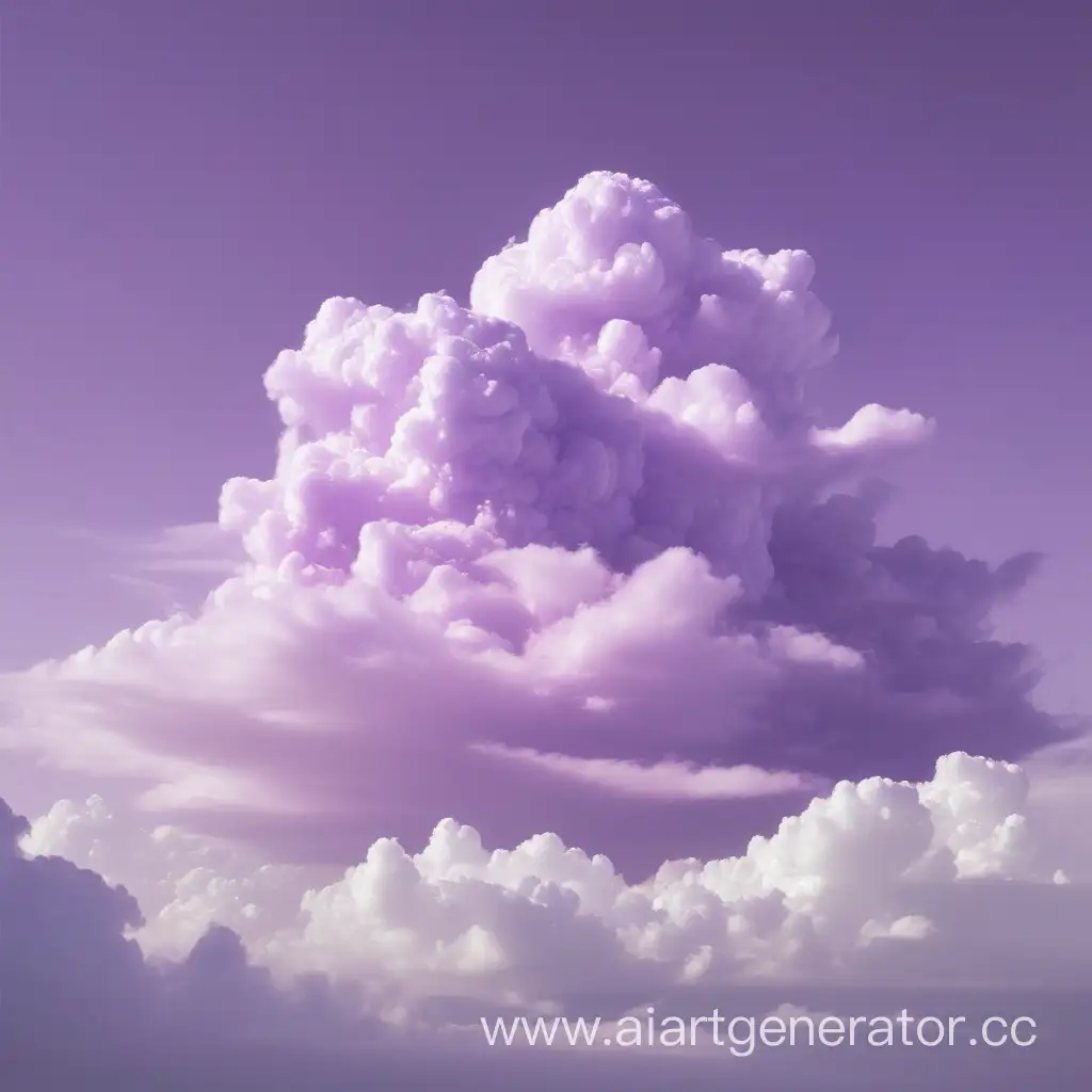 светло фиолетовое облако