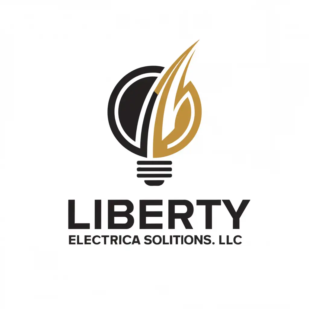 a logo design,with the text "Liberty Electrical Solutions LLC", main symbol:a clean, professional, and modern looking construction logo,Moderate,be used in Sports Fitness industry,clear background