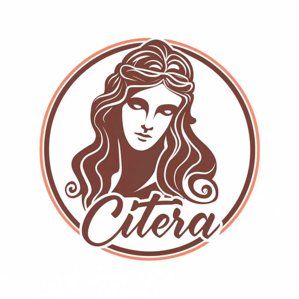 logo, Aphrodite, with the text "CITERA", typography, be used in Entertainment industry