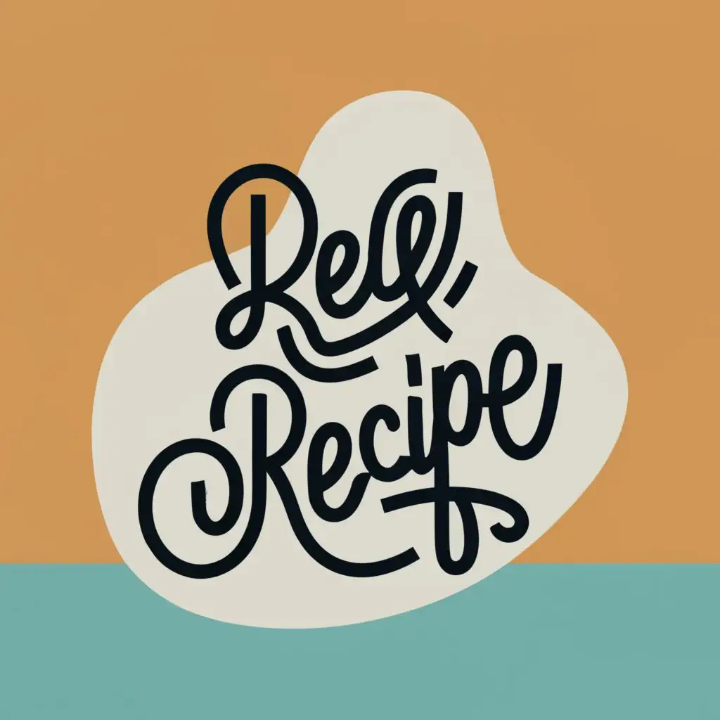 logo, RECIPE, with the text "RECIPE", typography