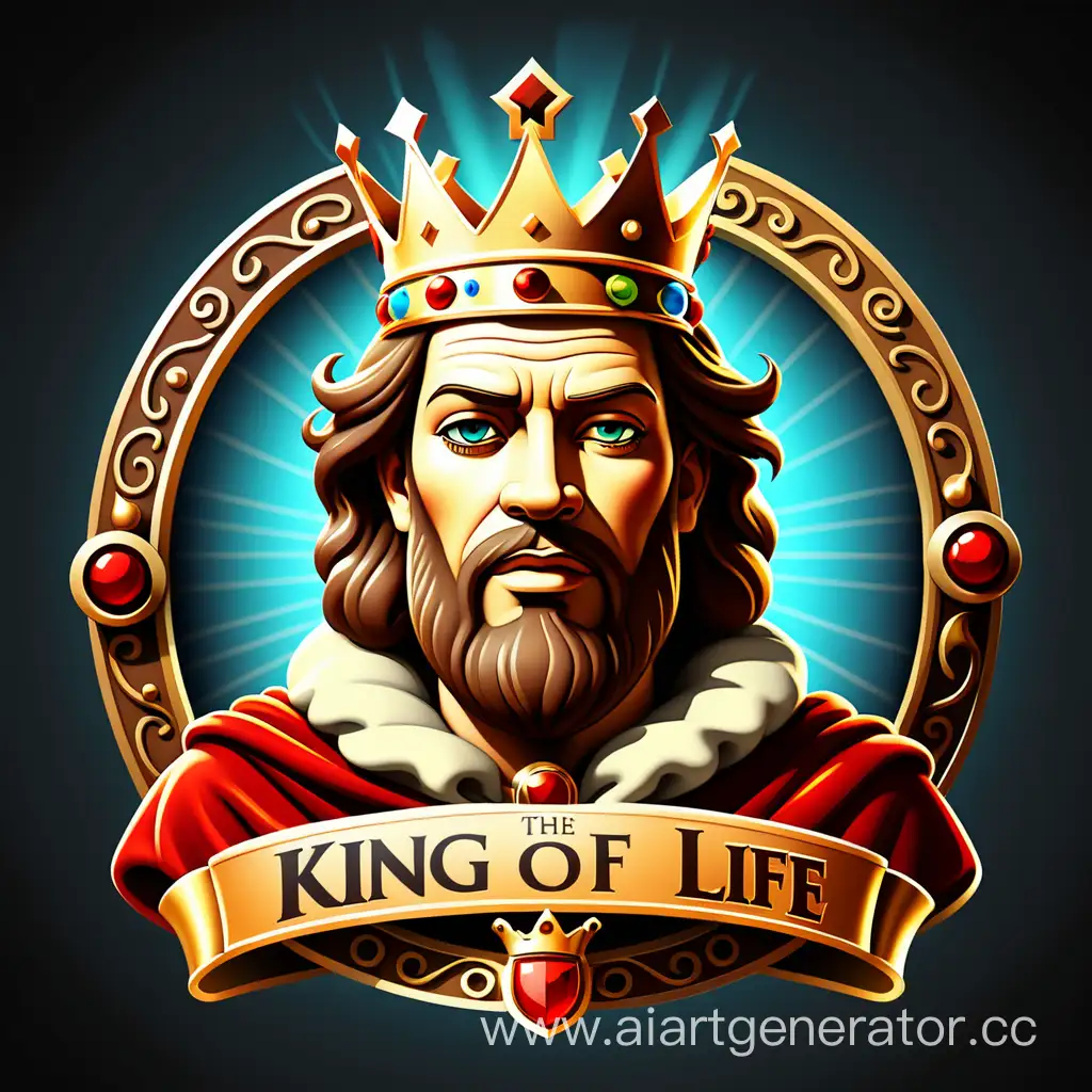 Логотип на тему король жизни