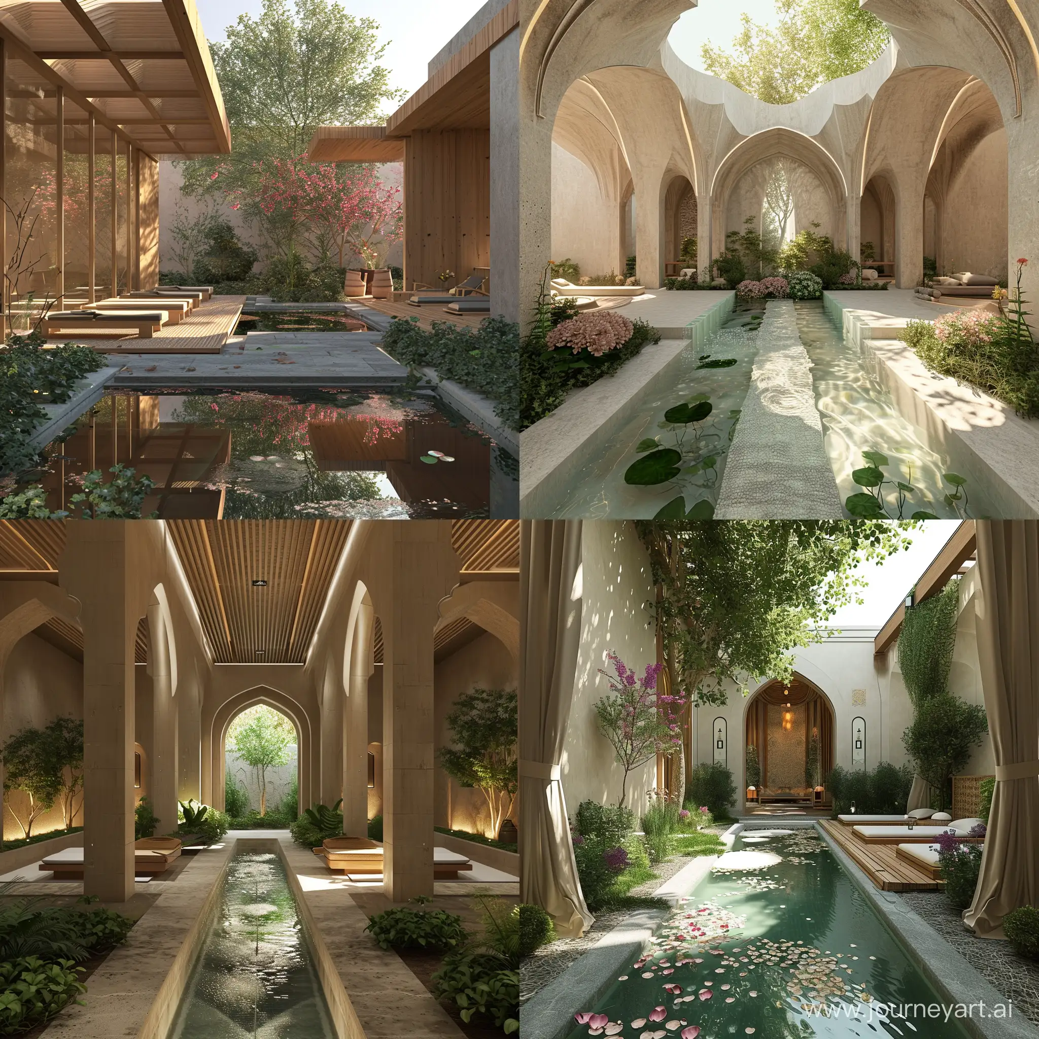 Luxurious-Massage-Spa-and-Yoga-Center-with-Iranian-Garden-Ambiance