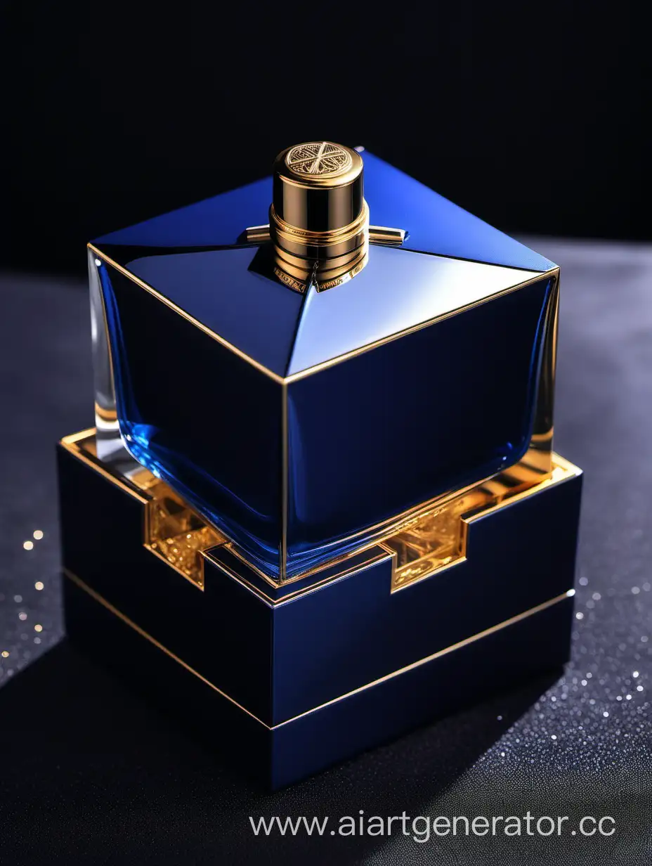 Luxurious-Mens-Perfume-Set-in-Elegant-Blue-Black-and-Golden-Packaging