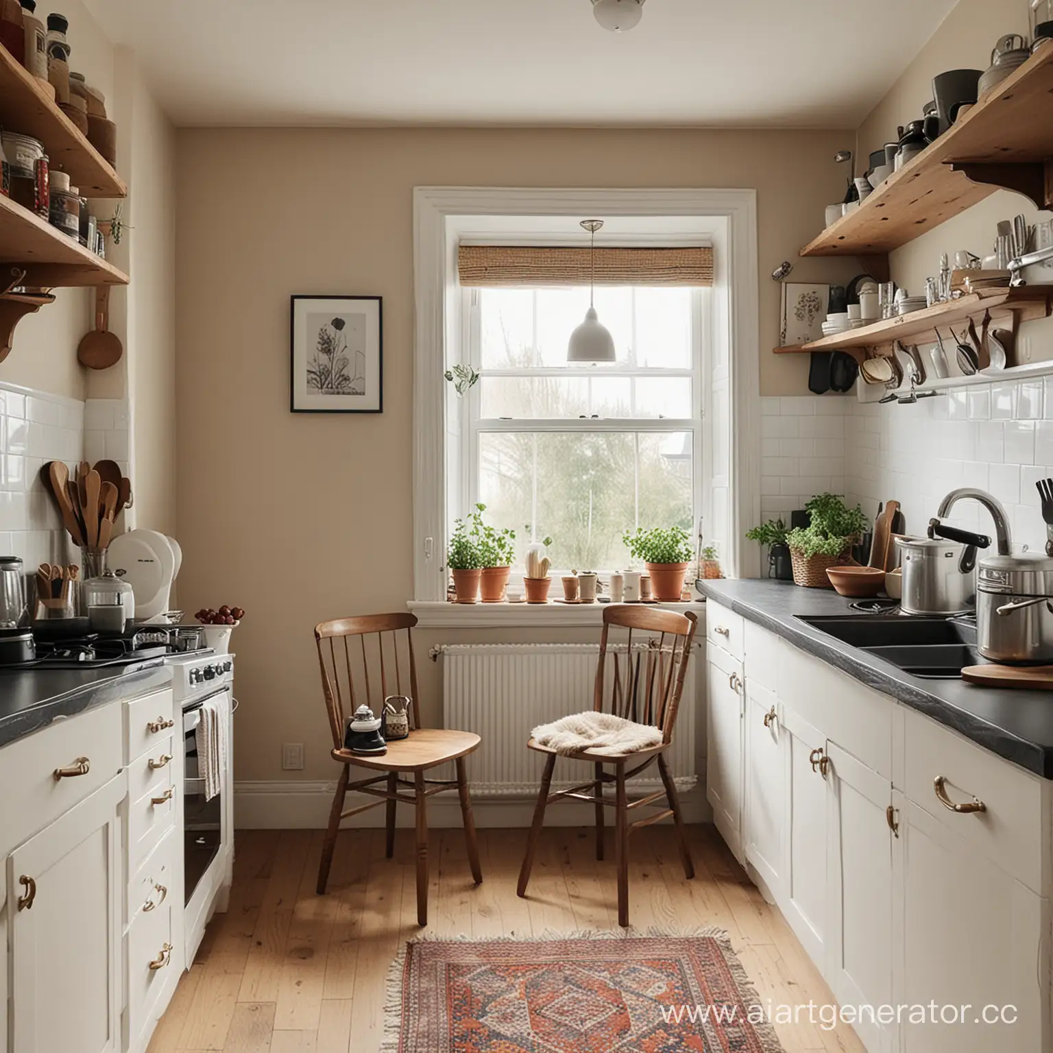 Cozy-Kitchen-Central-Little-Chair-and-Whimsical-Decor