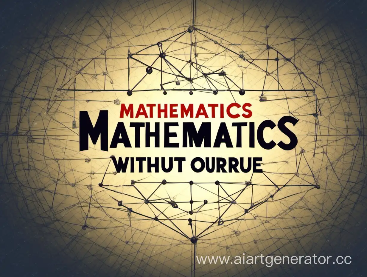 Шапка для канала YouTube  c названием "математика без пыток"
