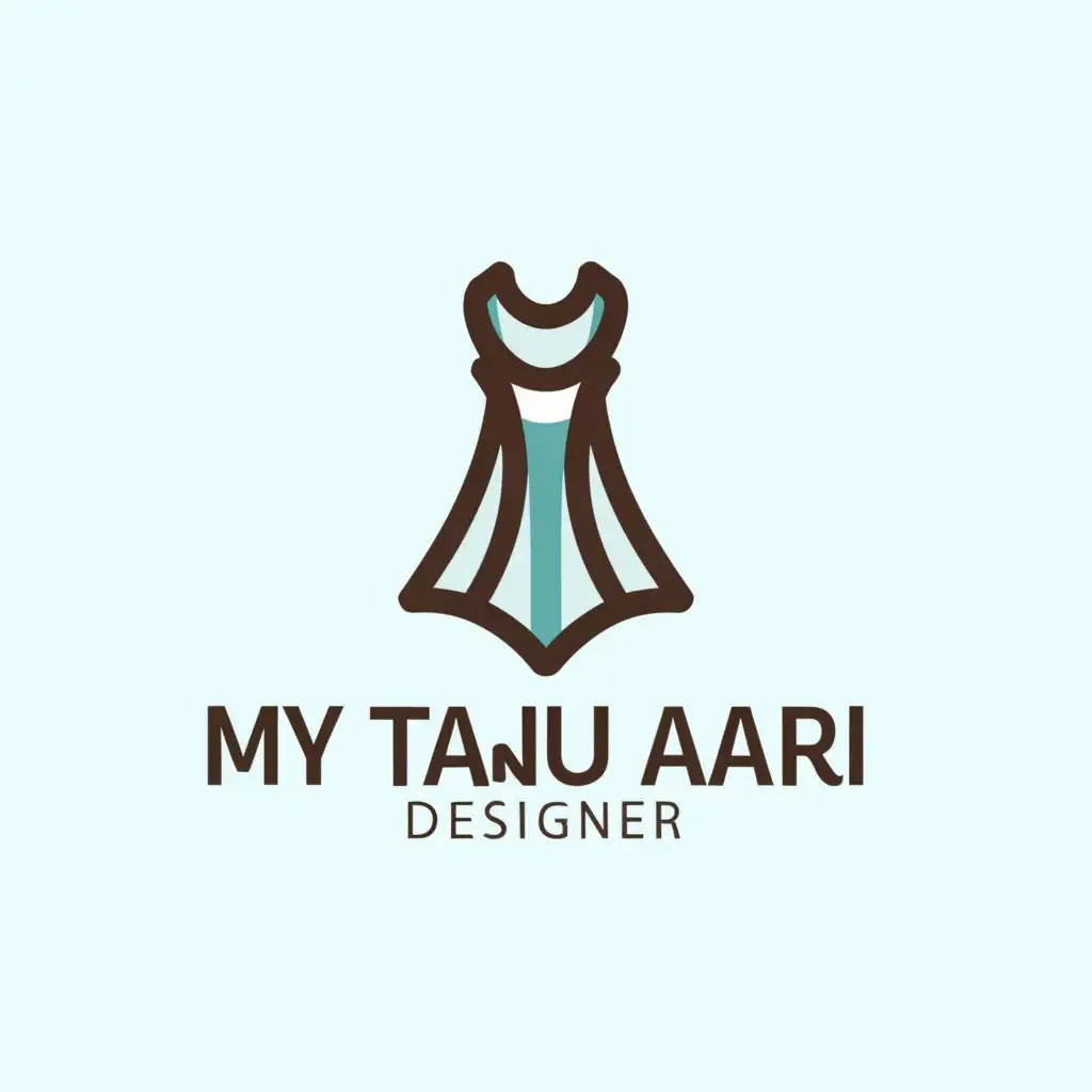 LOGO-Design-for-My-Tanu-Aari-Designer-Celebrating-Tanu-Womens-Dress-and-Hardwork-in-Cyan-Fashion