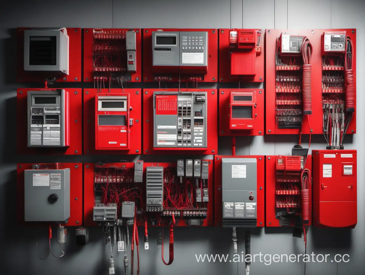 Efficient-Fire-Alarm-Equipment-Servicing-in-Striking-Red-and-Gray-Tones