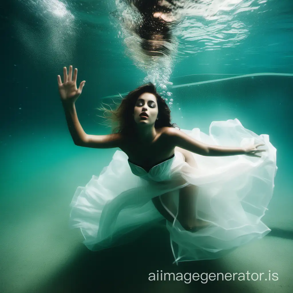sexy woman underwater