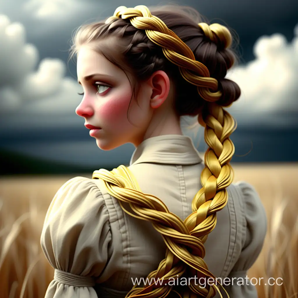 Golden-Ribbon-Braids-Amidst-Silent-Love