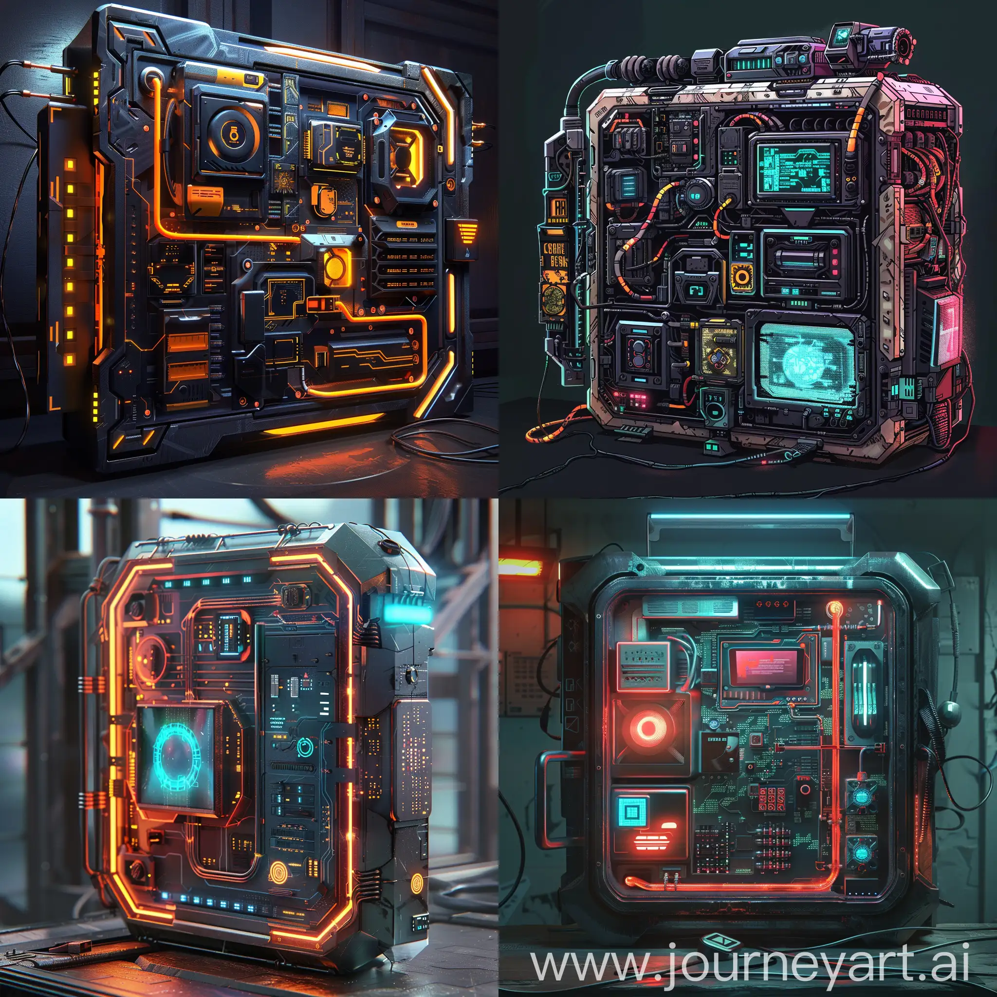 Futuristic-Cyberpunk-Computer-Case-Design