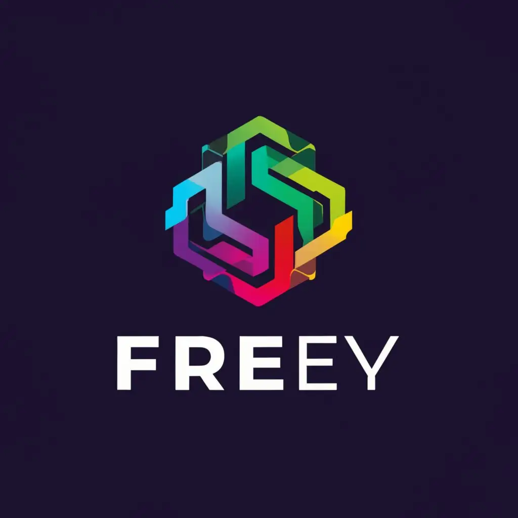 a logo design,with the text "FREY", main symbol:Progressive crypto,complex,be used in Finance industry,clear background