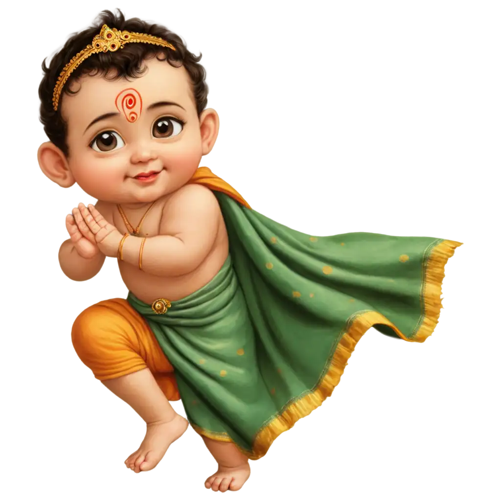 A baby krishna