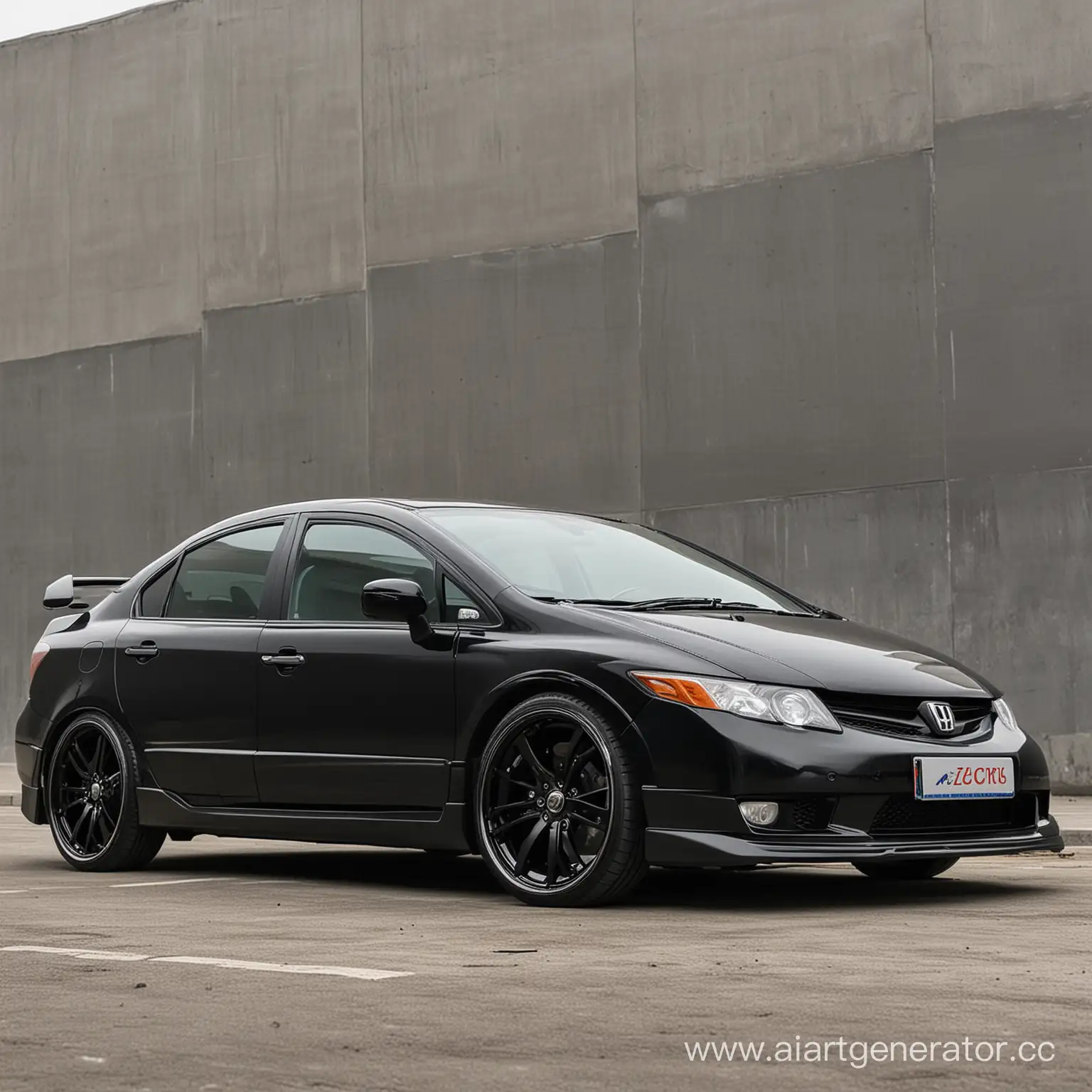 Sleek-Black-2008-Honda-Civic-4D-Stylish-and-Timeless