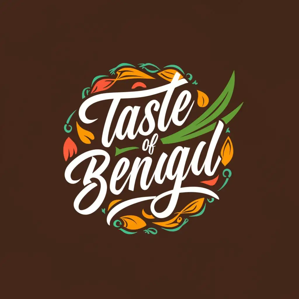 LOGO-Design-for-Taste-of-Bengal-Authentic-Indian-Cuisine-Emblem