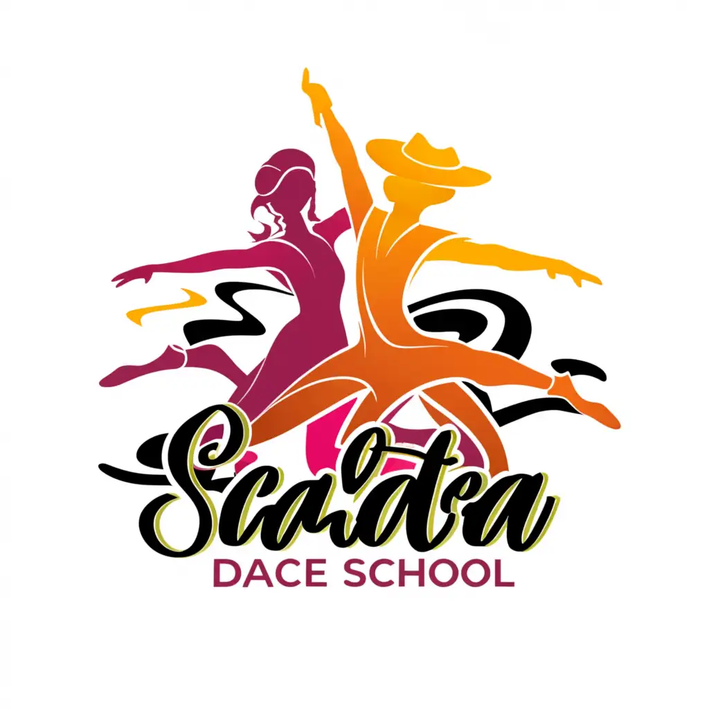 LOGO-Design-For-Salsa-Place-Dance-School-Dynamic-Silhouette-Dancers-in-Circle-Emblem