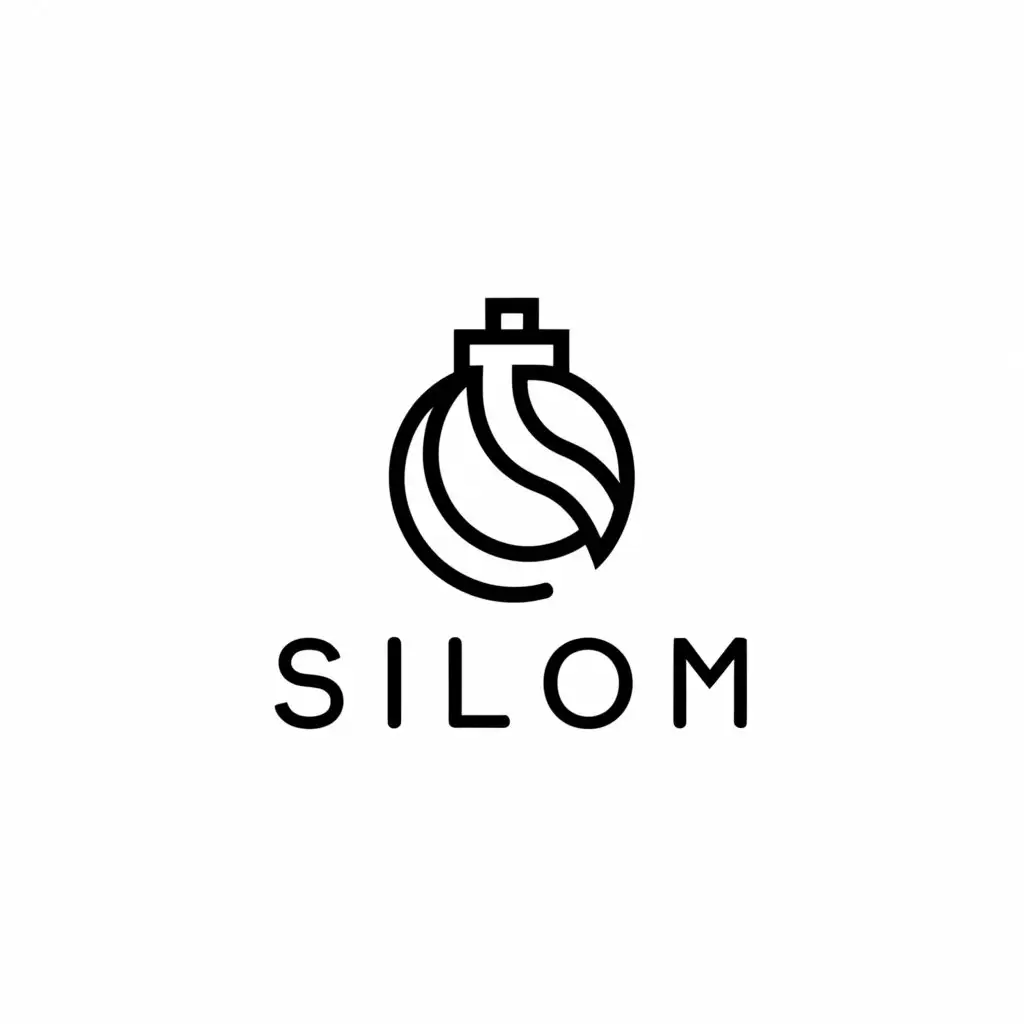 a logo design,with the text "Silom", main symbol:perfumes, fragrances,Minimalistic,clear background