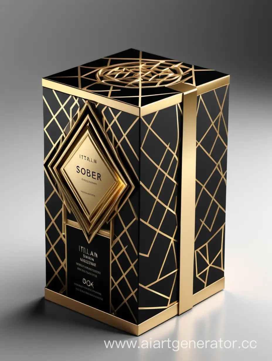 Elegant-Italian-Geometric-Perfume-Packaging-in-Black-Gold-and-White-Gloss
