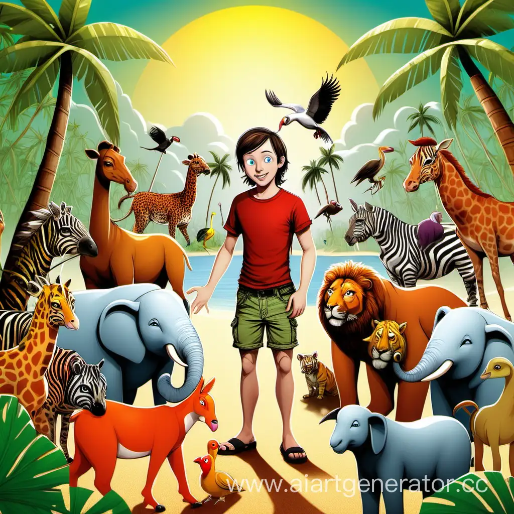 Adam and the animals in Paradise