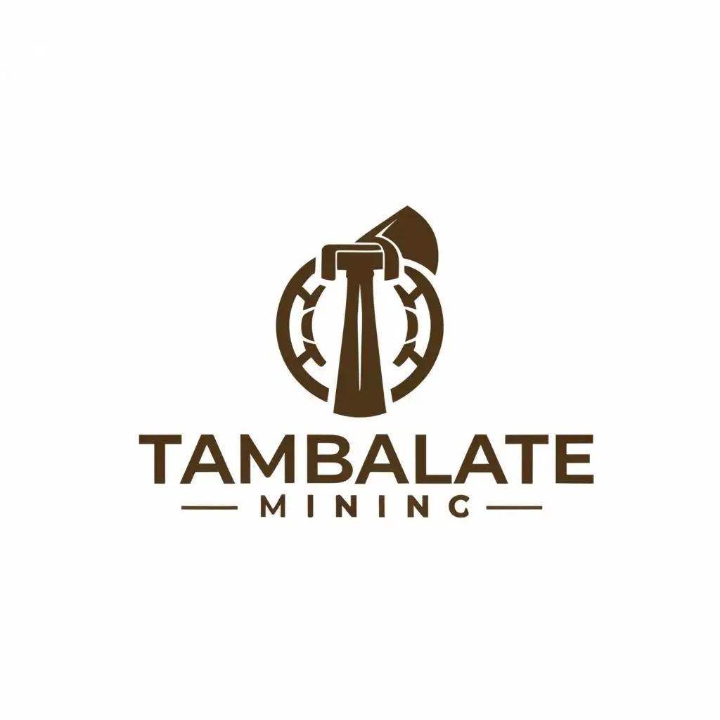 a logo design,with the text "TambaPlate Mining", main symbol:Pick,Moderate,be used in Construction industry,clear background