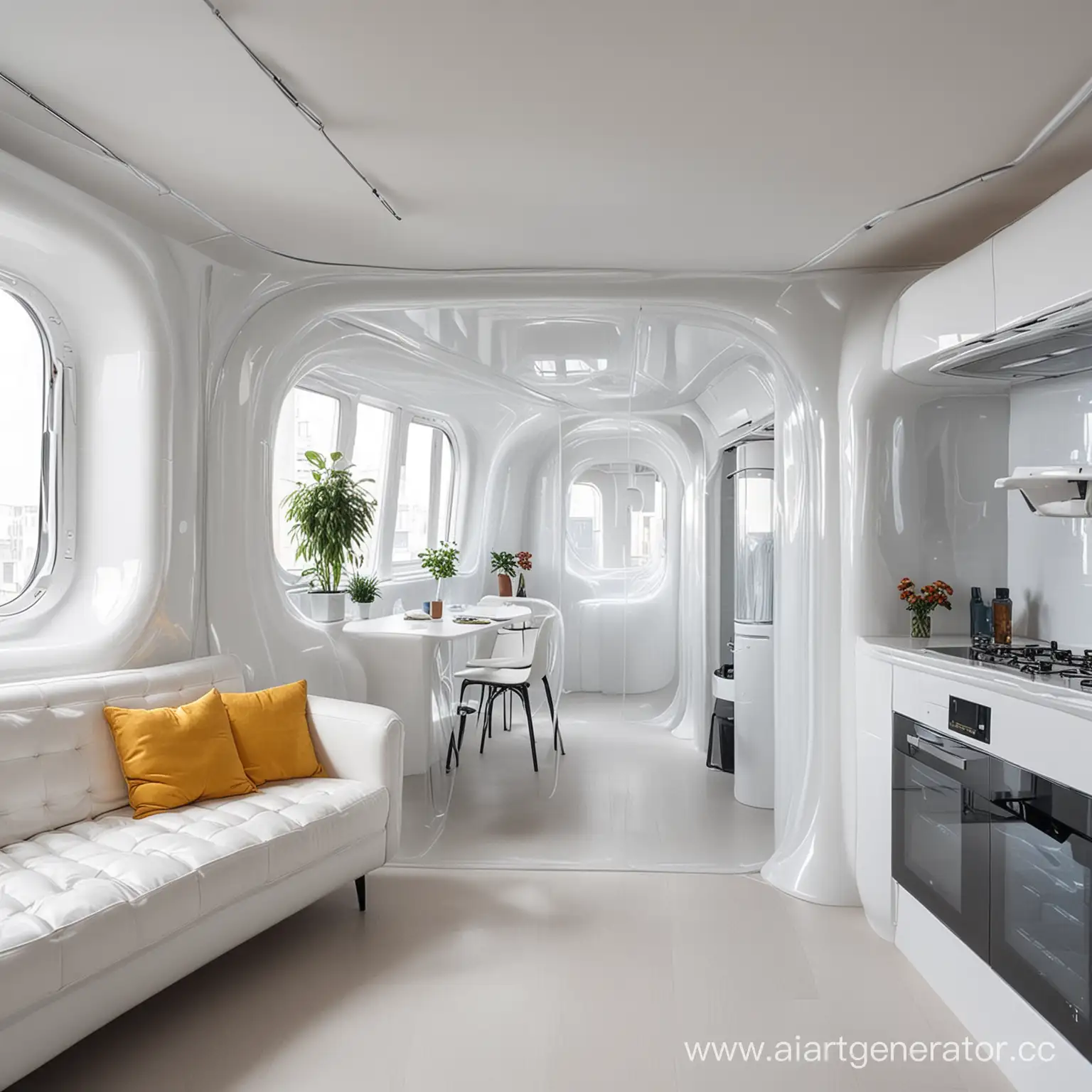 Futuristic-Plastic-Apartment-Interior-Design