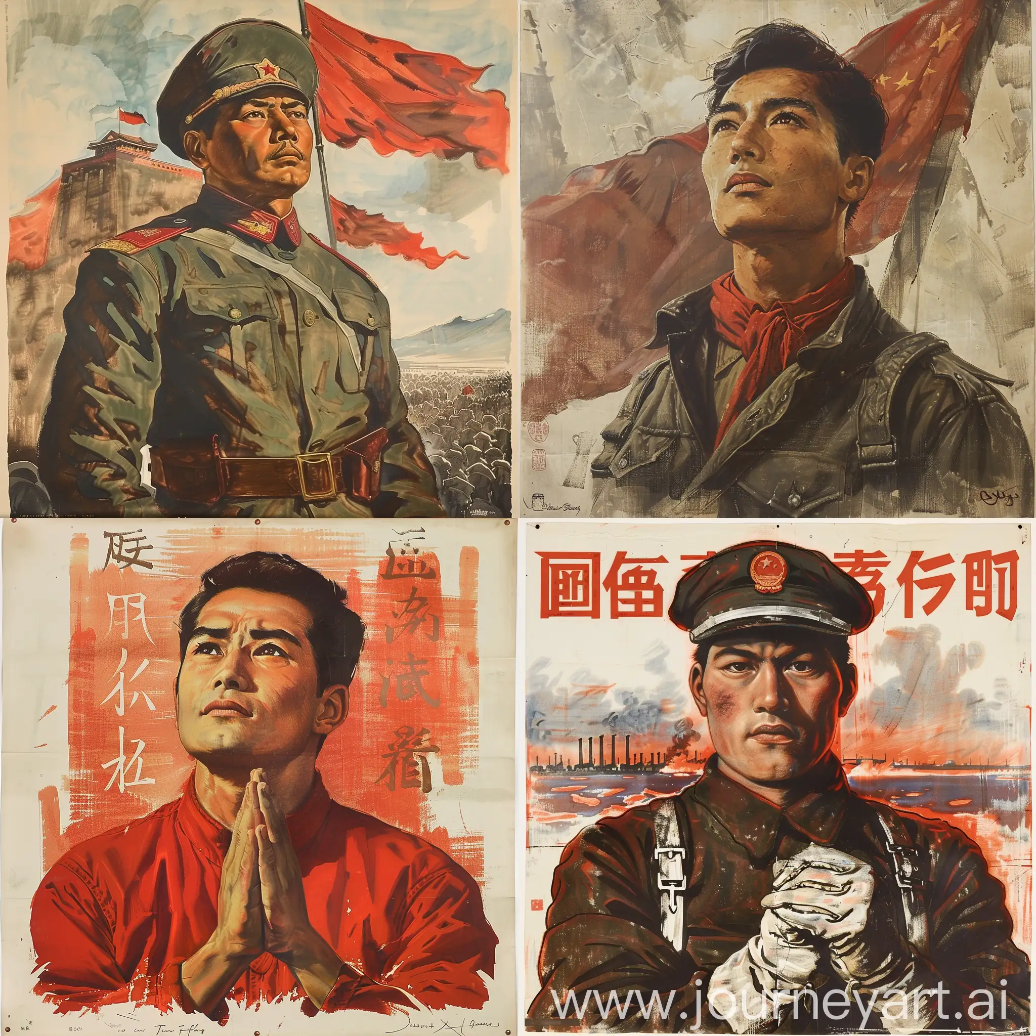 Martyr-Peng-Xuefeng-Red-Spirit-and-Patriotism-Propaganda-Poster