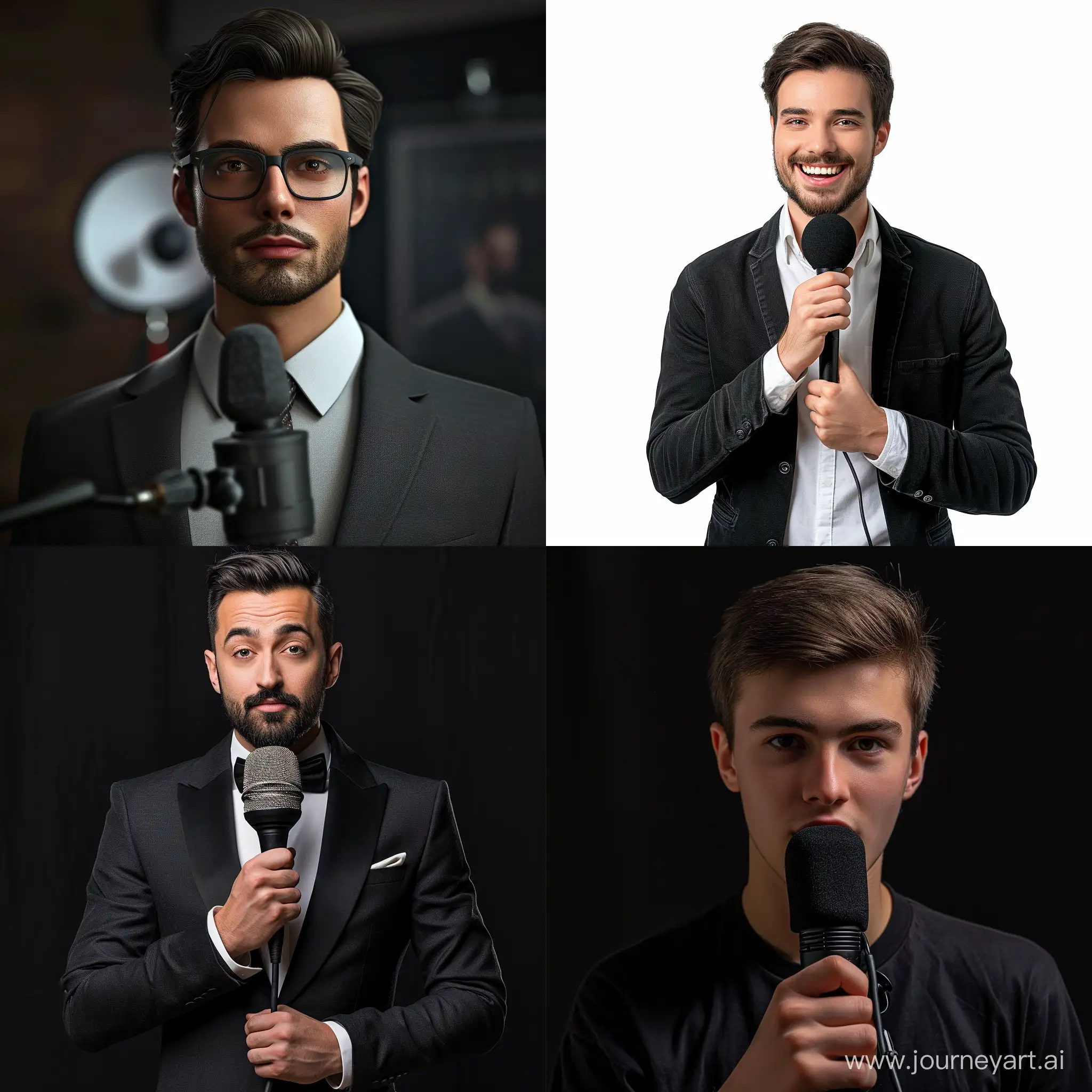 Confident-Male-Announcer-in-Dynamic-Pose-AI-Generated-Art