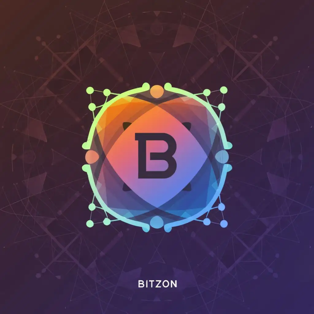 a logo design,with the text "BITZON", main symbol:Cryptocurrency 
Exchange
Earnings
Freedom
,complex,be used in Finance industry,clear background