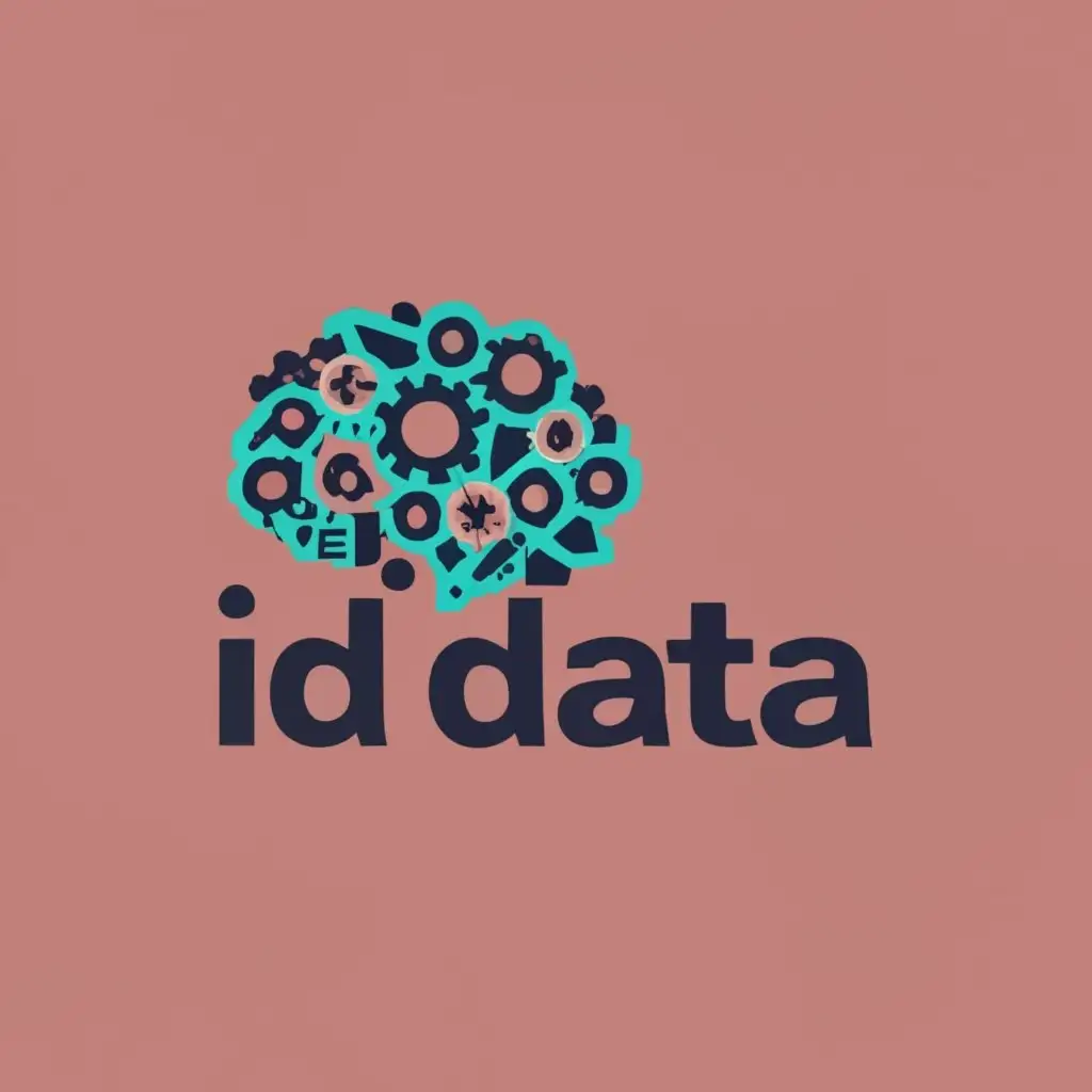 logo, Neuron, with the text "ID Data", typography, be used in Technology industry