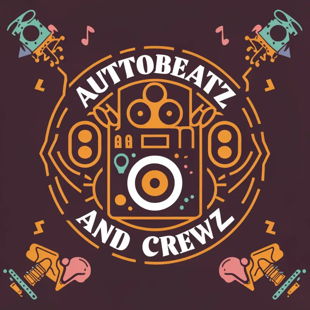 a logo design,with the text "Autobeatz and Crewz", main symbol:sound studio,complex,be used in Entertainment industry,clear background