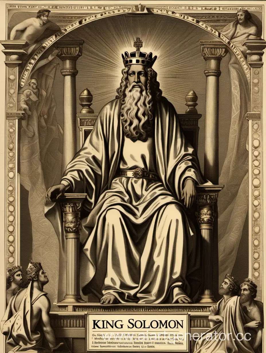 King-Solomon-Sitting-on-Golden-Throne-Surrounded-by-Wisdom