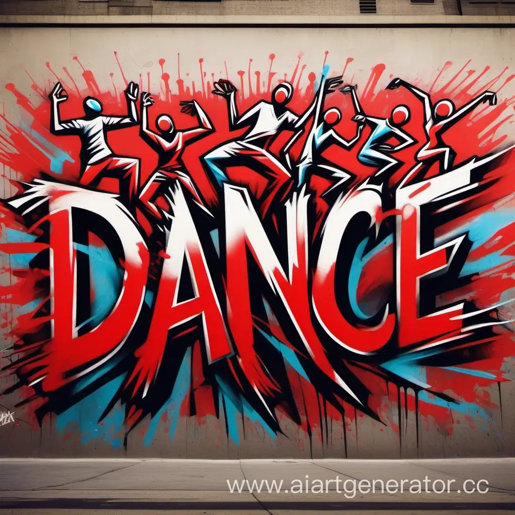 Vibrant-Graffiti-Art-Red-Dancing-Figures-Surrounding-Dance