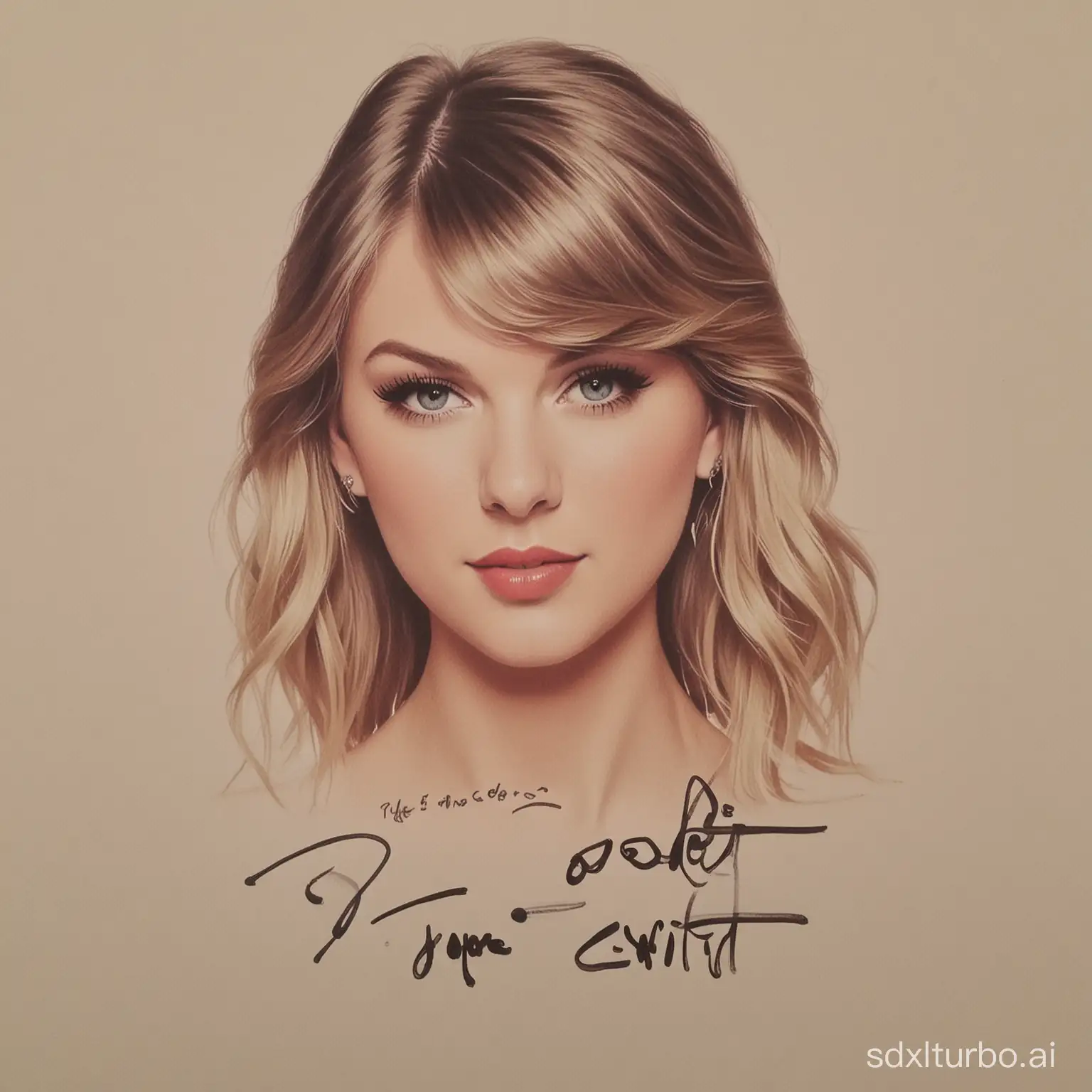 Taylor Swift signed for me