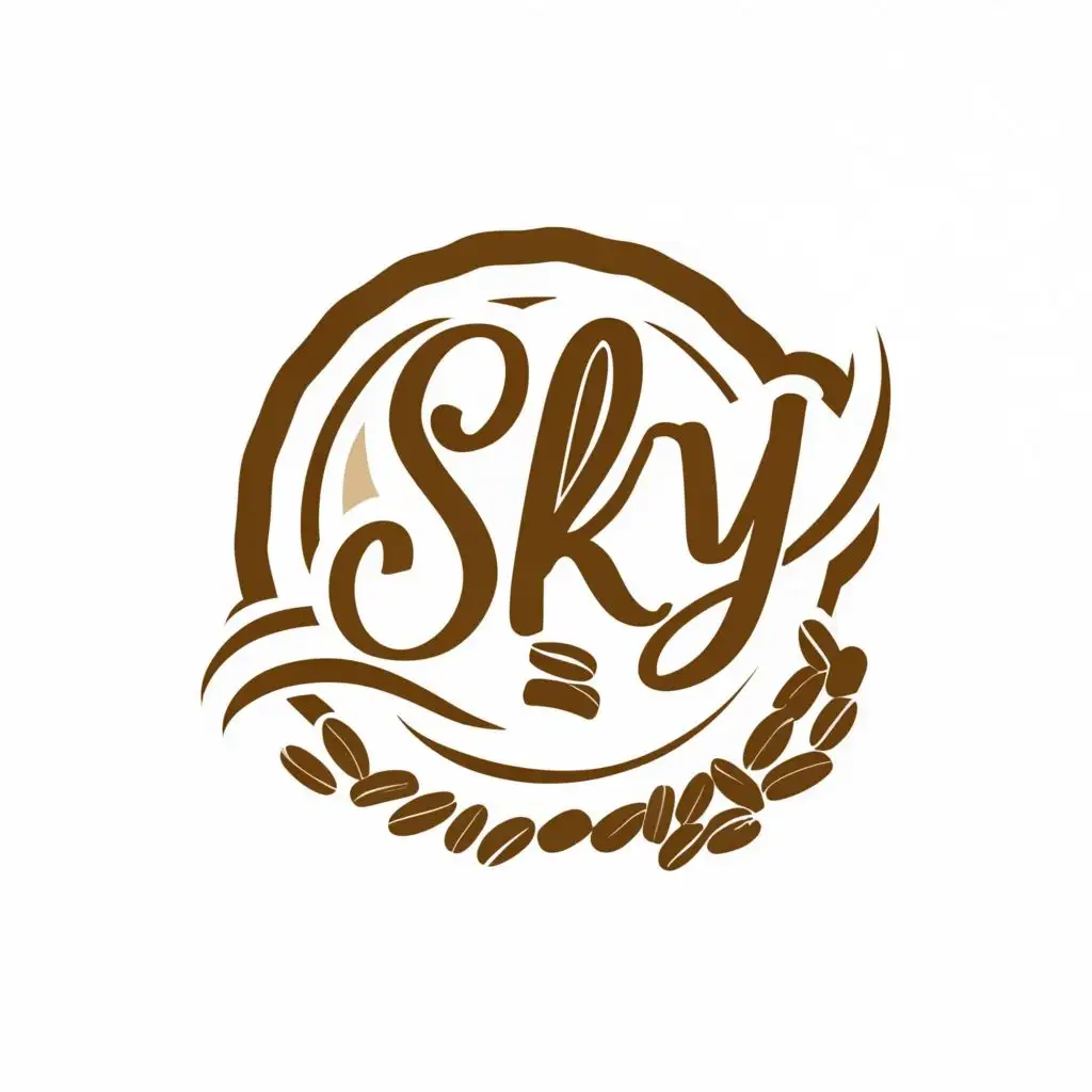 LOGO-Design-For-Sky-Beans-Energetic-Coffee-Emblem-with-SkyInspired-Typography